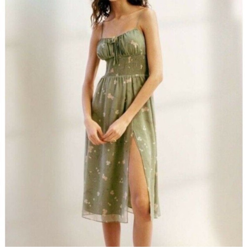 Wilfred Sage Green Genoa Floral Dress